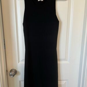 LOFT Black Midi Dress